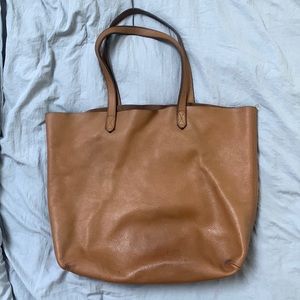 Cuyana Cognac Leather Tote